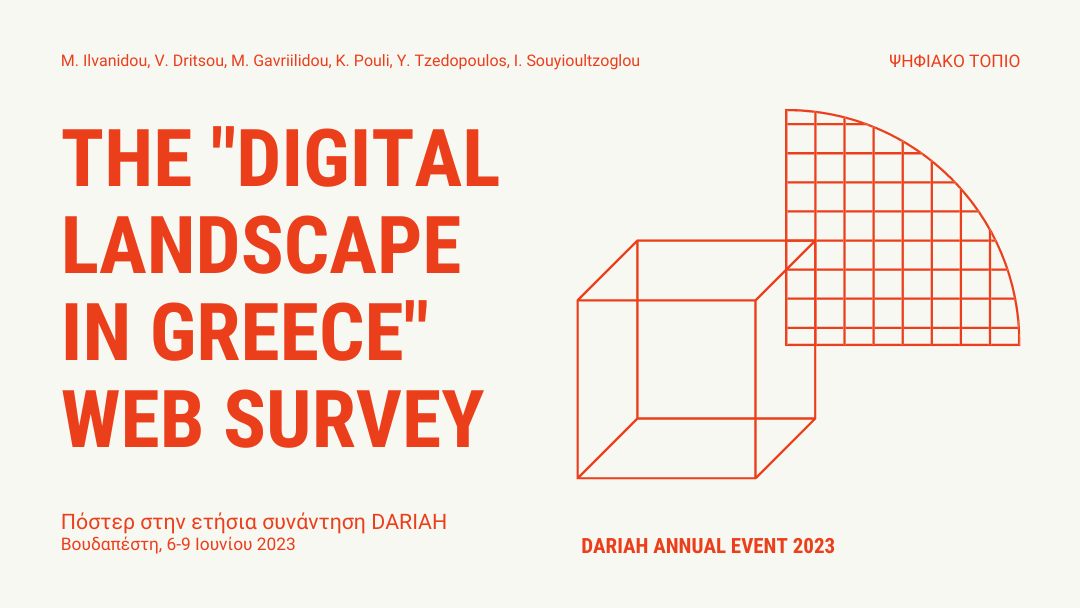 Πόστερ του Ψηφιακού Τοπίου στην Ετήσια Συνάντηση DARIAH 2023